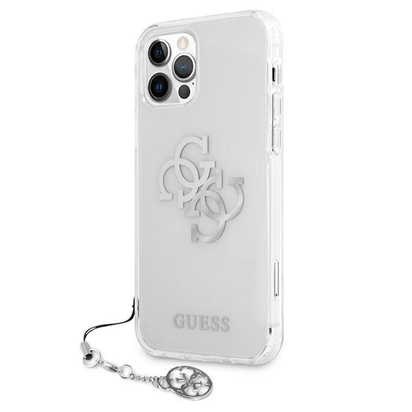 Guess Guhcp12Lks4Gsi Iphone 12 Pro Max 6,7 Transparent Hardcase 4G Silver Charms Collection