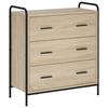 Sideboard Sonoma Oak 97 X 33 X 81 Cm Engineered Wood