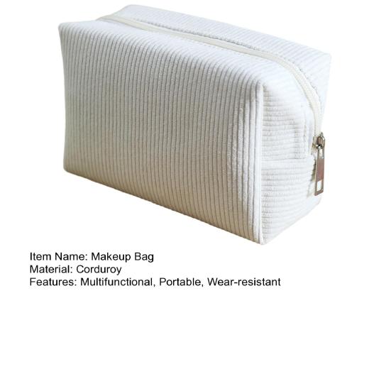Вельветовая косметичка Дорожный органайзер для туалетных принадлежностей Клатч Портативная однотонная косметичка для дома, ежедневного использования, путешествий, отпуска
