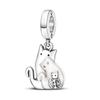 925 Silver Lovely Pets Dog Cat Animals Owl Rabbit Lion Charms Beads Pendants Bracelet Jewelry Gift