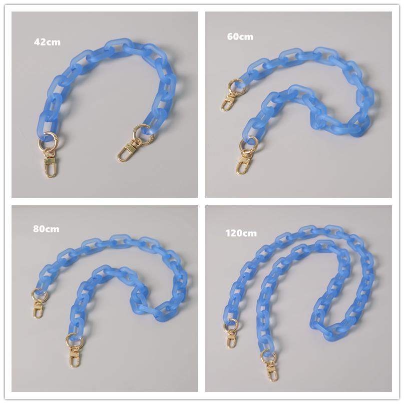 Новая модная женская сумка, аксессуар, съемные детали, сменная цепочка, милый матовый ремешок, женская акриловая цепочка на плечо с ручкой