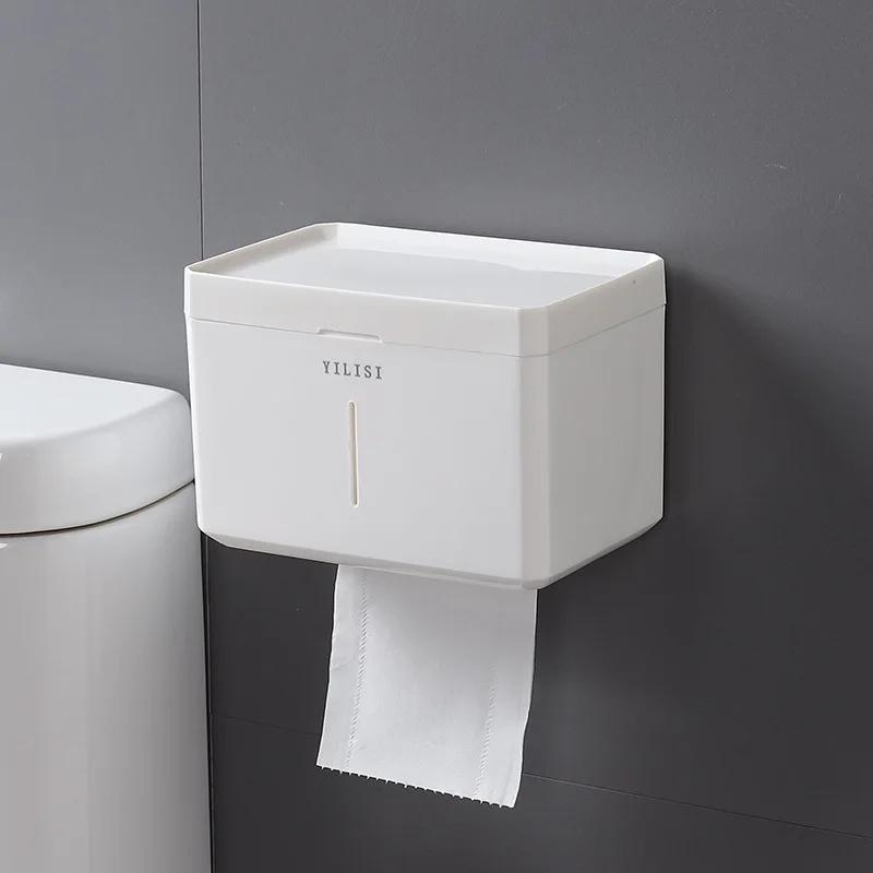 Настенная коробка для салфеток без сверления, многофункциональная коробка для хранения салфеток в скандинавском стиле, держатель рулона туалетной бумаги для ванной комнаты, разное