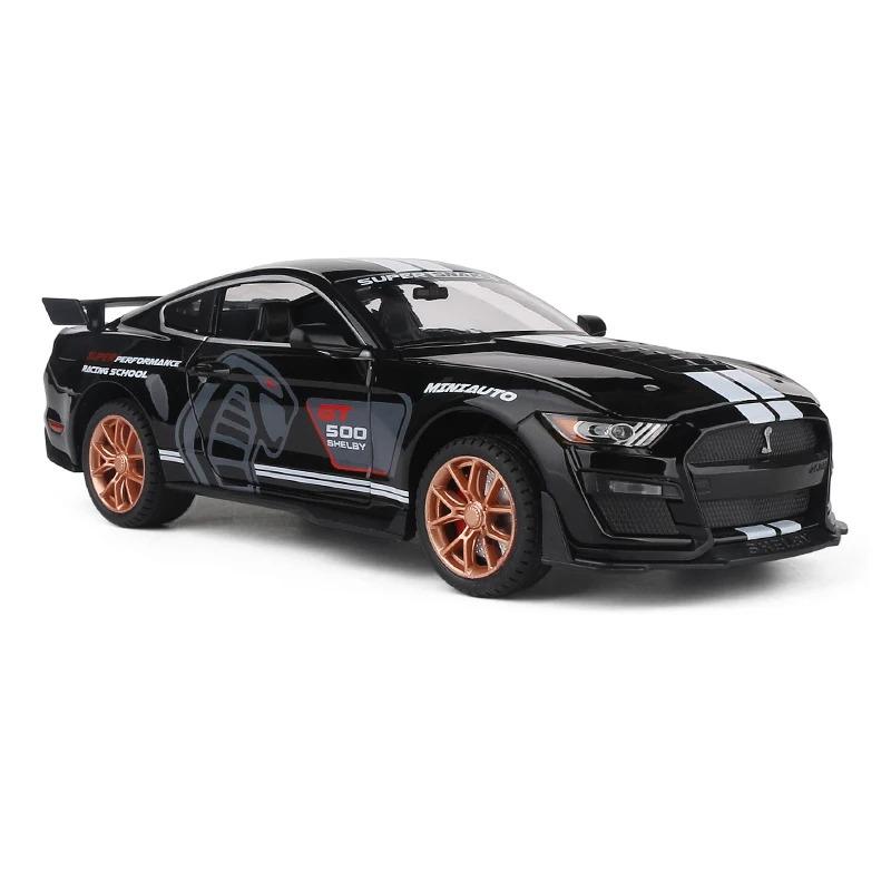 1/24 FORD MUSTANG SHELBY GT500 литые модели автомобилей и игрушечные транспортные средства игрушечные машинки детские игрушки для детей рождественские подарки игрушка для мальчика