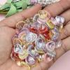 High Quality Creative Accessories 100pcs Acrylic DIY Bouquet Petal Loose Beads Fashion Necklace Bracelet Beading Material 10.8*12.4mm