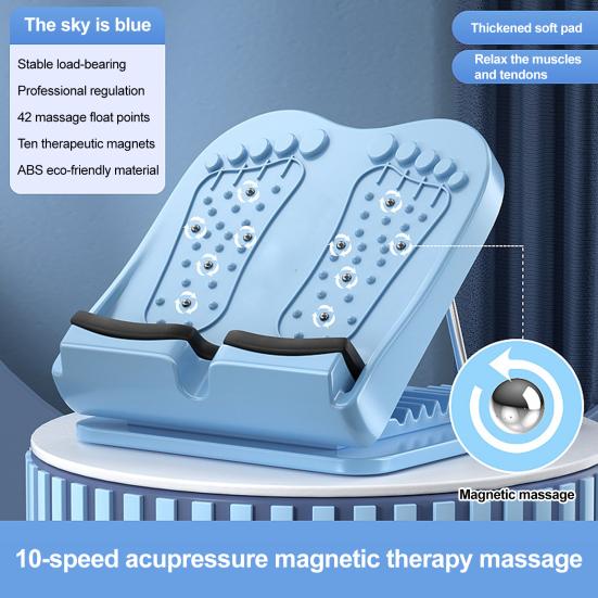 Растяжка для икр Наклонная доска 10 уровней регулировки Массаж стоп Физиотерапия Наклонная доска Мужчины Женщины Тренировка подвижности голеностопа Тренировочный клин