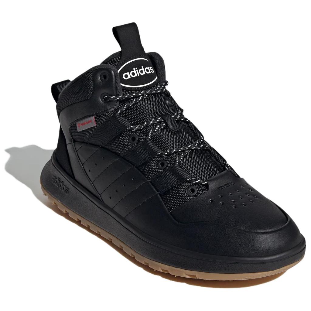 Adidas FUSION STORM Slip Resistant Thermal Mid Top Vintage Basketball Shoes Unisex Black Sneakers JP7714
