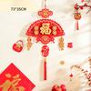 With Tassels Chinese New Year Decoration Flocking Spring Festival Tassel Pendant  Chinese New Year