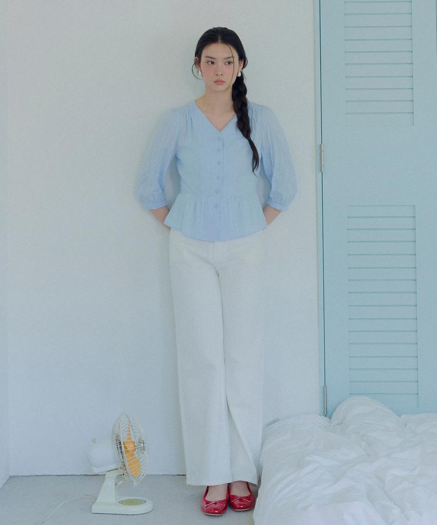 ROEM Белые Широкие Джинсовые Брюки Rmtjg26Rt1