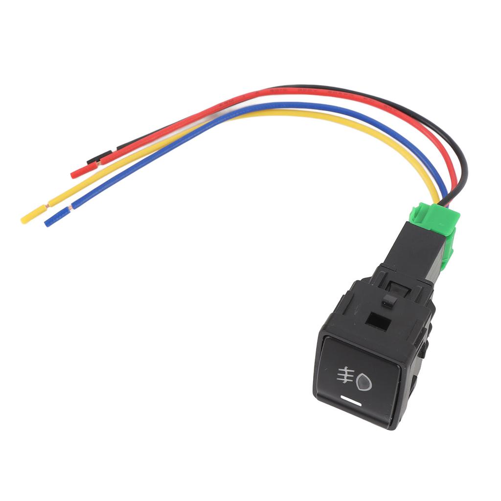 4-контактный кнопочный переключатель 12 В со светодиодным индикатором, ударопрочное безопасное соединение, кнопка для противотуманной фары