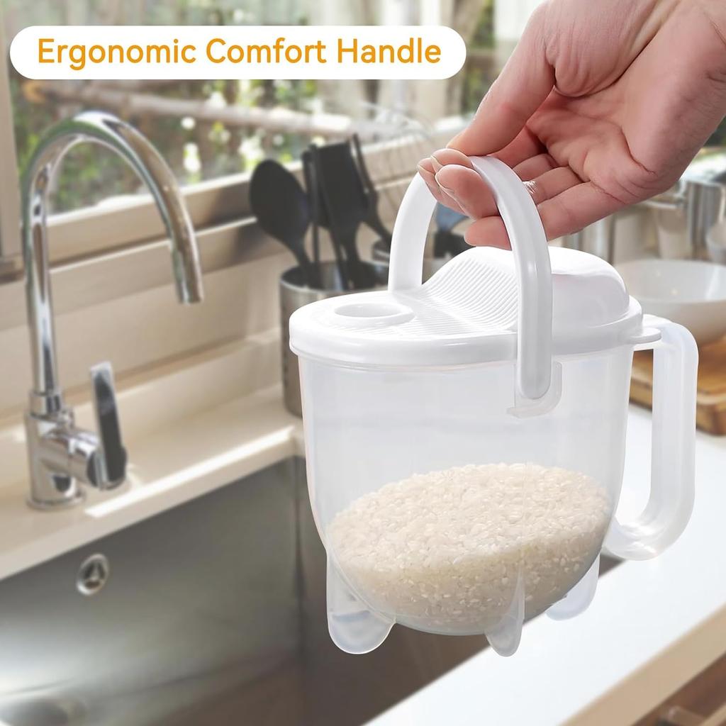 Rice Washer Strainer Bowl Plastic Quinoa Strainer Cleaning Veggie Fruit Rice Beans Grapes Kitchen Tools Filter Strainer