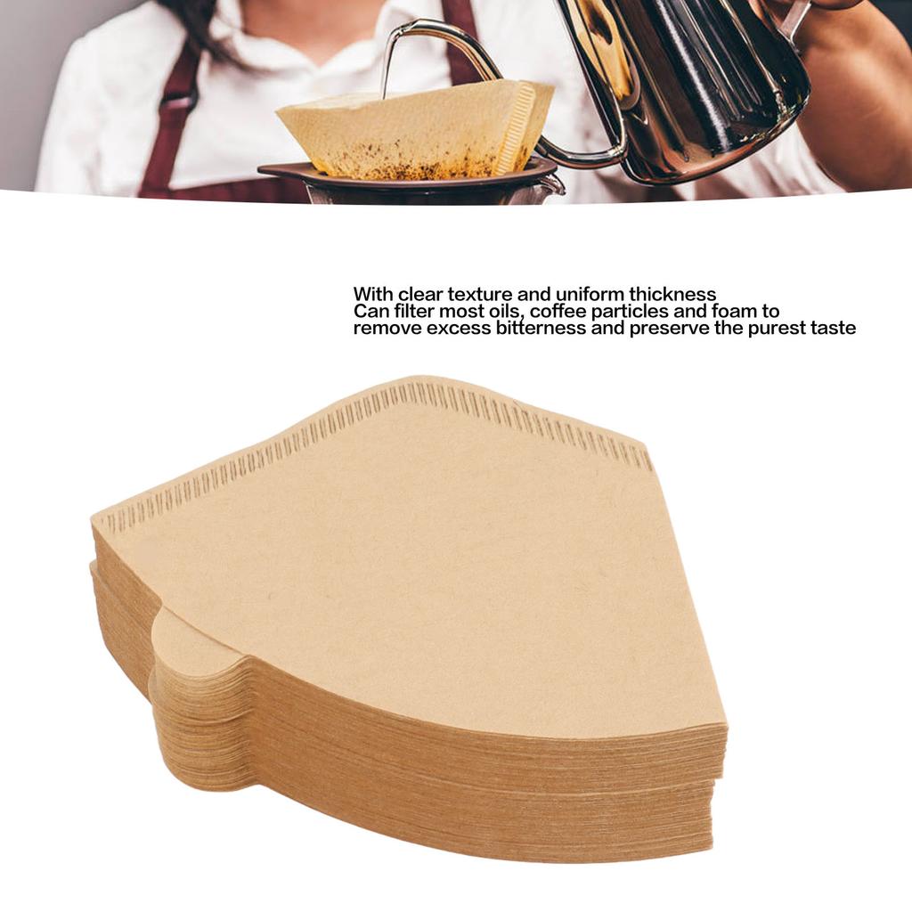 Фильтры для кофе на 1–2 чашки, 100 конусных фильтров для кофе, бумажные фильтры для кофе на 1–2 чашки для кофеварок капельного и пуровера