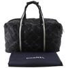 CHANEL Travel line Boston bag black Nylon canvas Women Used