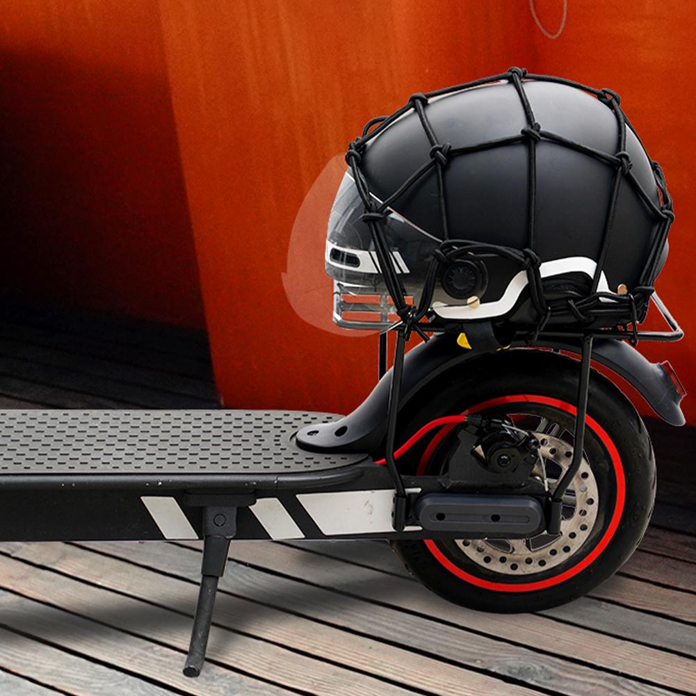 Rede elástica para bagagem de carga com 6 ganchos para cesta de bolsa de bicicleta traseira, scooters, capacete de motocicleta, rede de carga nova