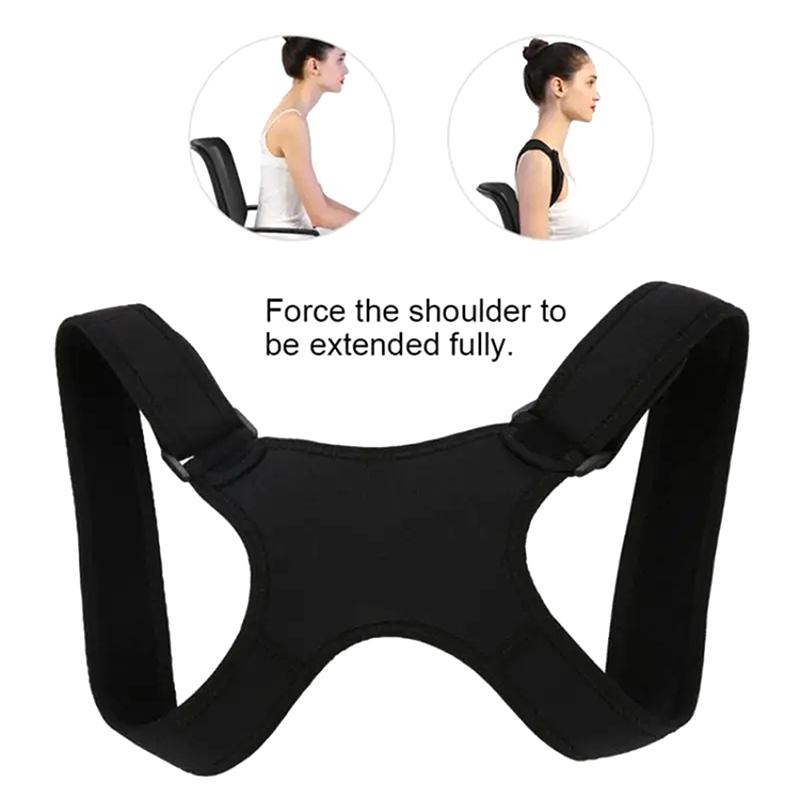 Регулируемый Корректор осанки спины, поддерживающий пояс для шеи, плечевого пояса, поддерживающие ремни для взрослых, невидимые ремни для горбуна
