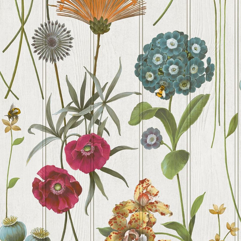 Belgravia Botanist Wood Panel Wallpaper