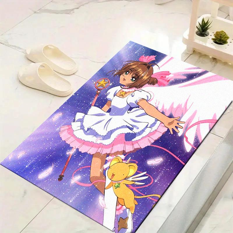 Anime Sakura Carpet Rug for Living Room Bedroom Home Sofa Decoration,Kids play Non-slip Floor Mat
