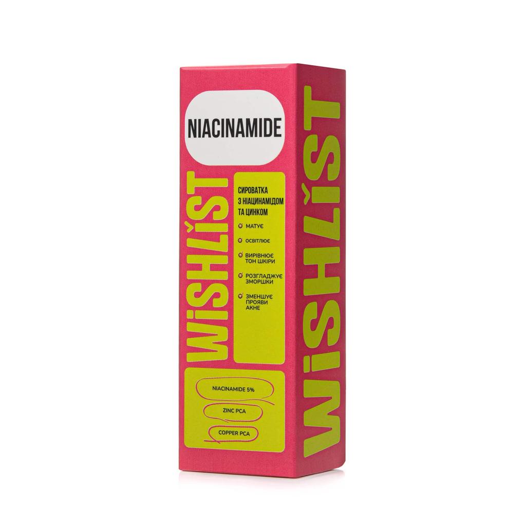 Сыворотка с ниацинамидом и цинком WISHLIST NIACINAMIDE SERUM, 30 МЛ