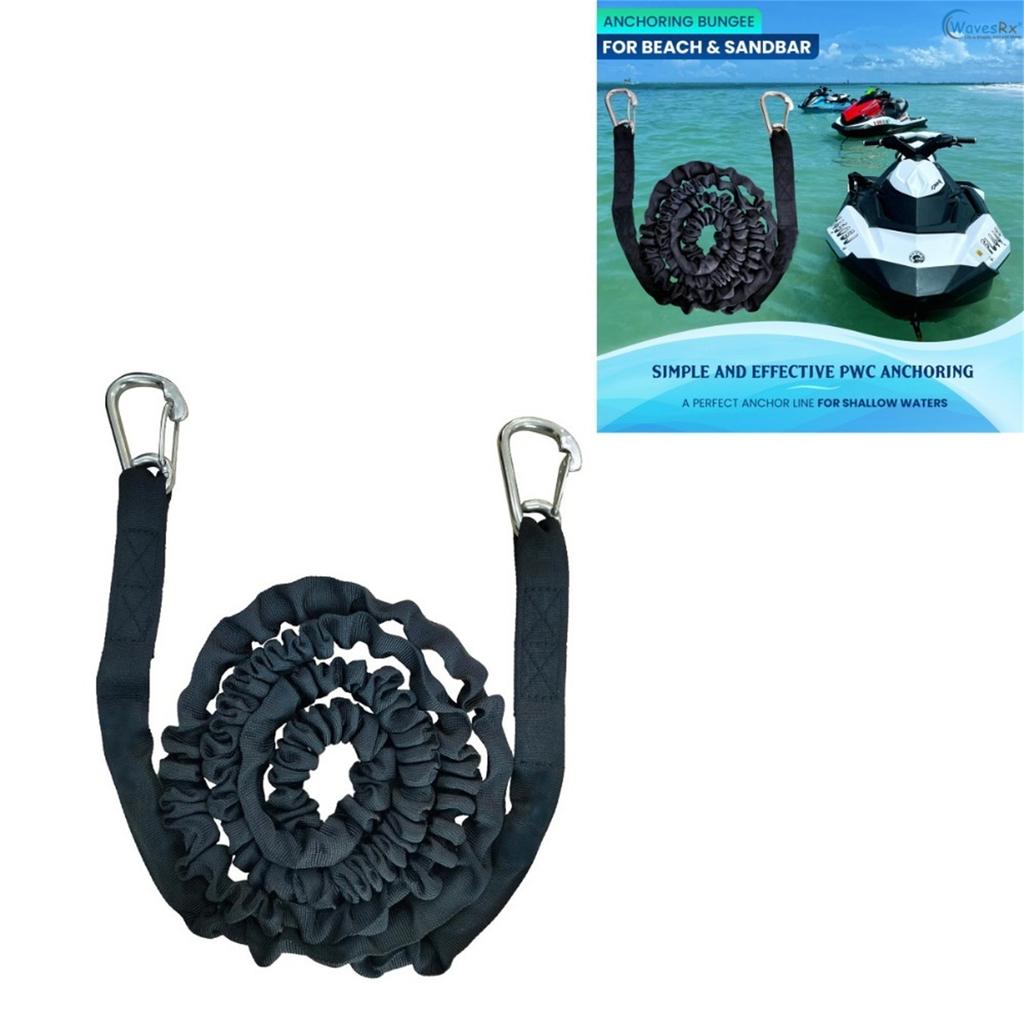 Elastic Dock Rope for Boats & Kayaks – Bungee Rope for Securing, Mooring & Outdoor