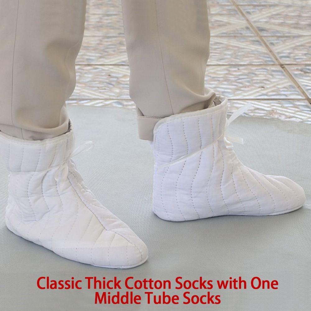 Хлопковые носки средней длины с шнурками, носки для сна, носки для защиты труда, зимний сезон