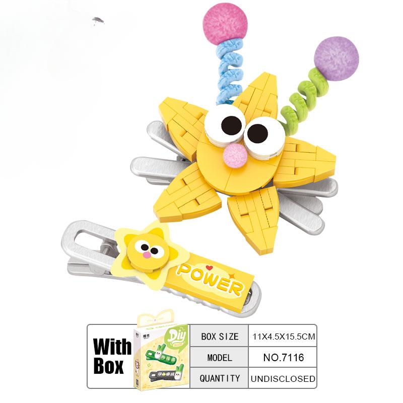 Строительные блоки из скорлупы кокоса, заколки с пандой, кошка, животное, забавные аксессуары для игр в дофамин, подарок для маленьких девочек, Loz