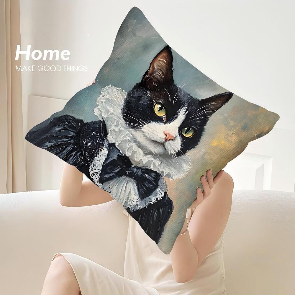 Nordic Fashion Animal Pillow Case Sofa Decorative Home Double-sided Print Plush Square Throw Pillow Covers Cushion Decor Cover