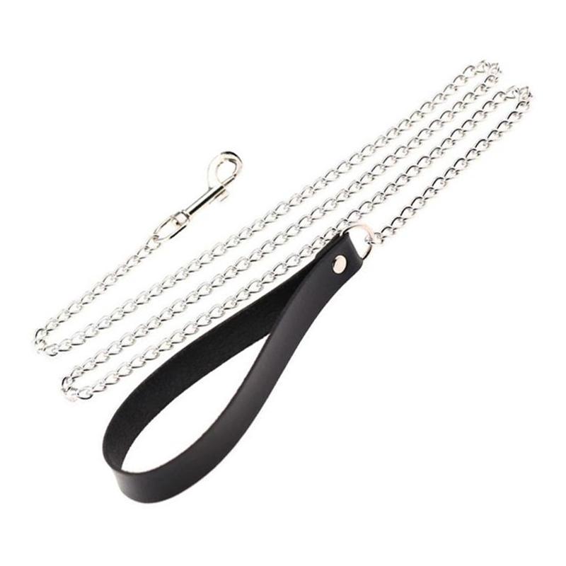 Sexy Necklace Collar Leather BDSM Cosplay Heart Collars And Leash Set For Women Bondage Gothic Choker Accessories