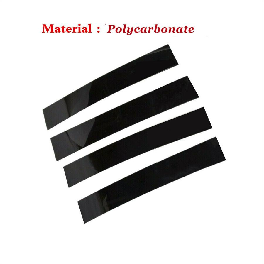 Черные стойки для Cadillac Escalade 07-14, комплект из 4 штук, накладки на дверные стойки