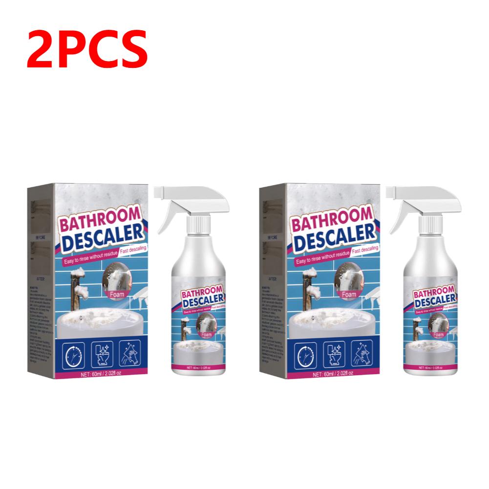 60 мл Пеноочиститель для ванной комнаты, мощная пена для удаления накипи, чистящее средство для ванны, туалета, душа, раковины, стекла, керамики
