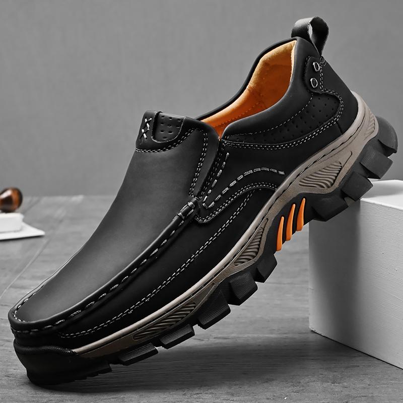 Мокасины для путешествий, скалолазания, кемпинга, ретро-стиль, кожаные мокасины, мужская удобная повседневная обувь, дышащая мужская деловая обувь