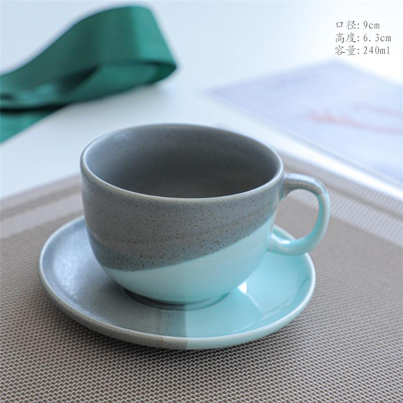 White Porcelain Coffee Cup And Saucer Set, Simple Ceramic Cup, Afternoon Tea, Creative Espresso Coffee Cup, Water Cup