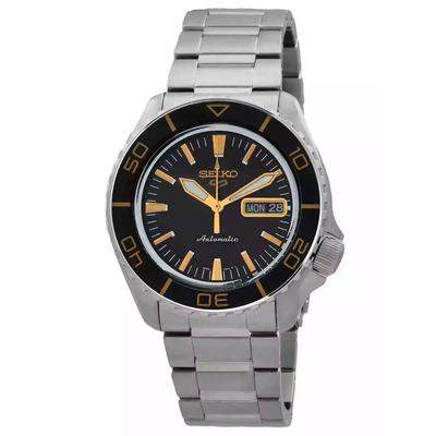5 Sports SKX Series Нержавеющая сталь Черный Sunray Dial Автоматические SRPK99K1 100M Мужские часы