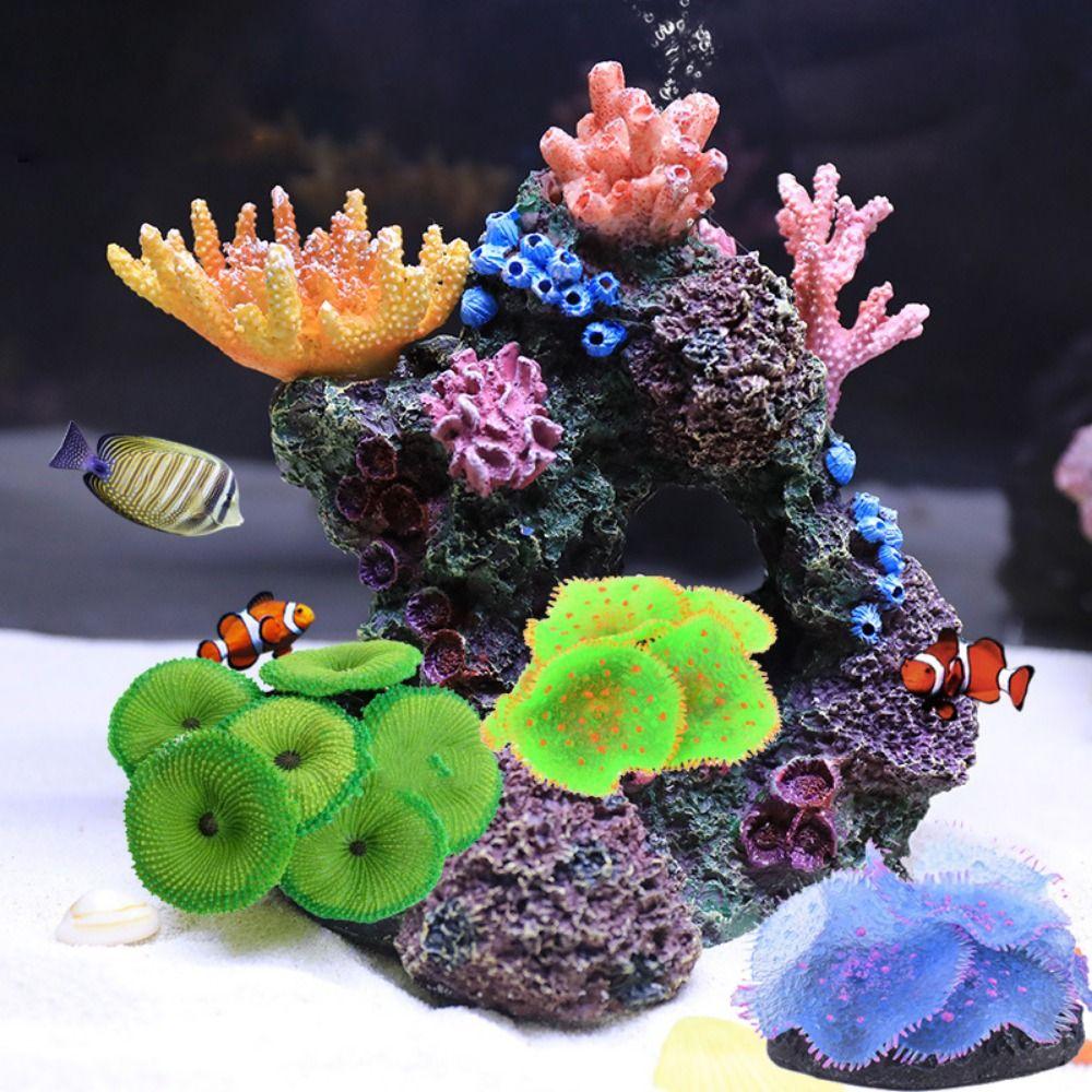 for Fish Tank Decoration Fake Lifelike Aquarium Ornament Artificial Coral Coral Reef Simulated Reef