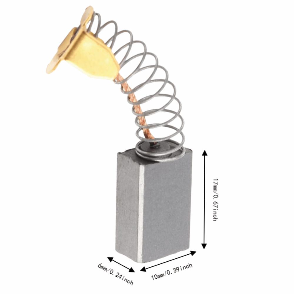 20pcs 6x10x17mm Size Motor Carbon Brush High Conductivity Electric Motor Brush For Electric Motors