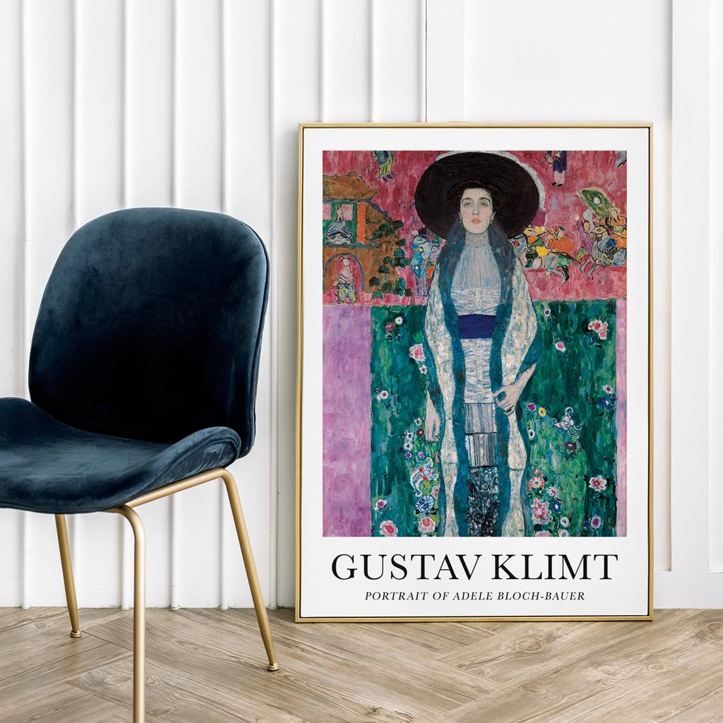 Poster Gustav Klimt Oortrait of Adele Bloch