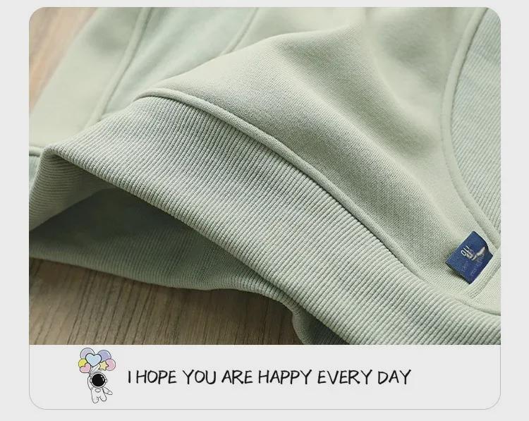 Флисовая толстовка для мальчиков зима 2024: Полузастежка-молния, длинный рукав, корейский стиль для детей