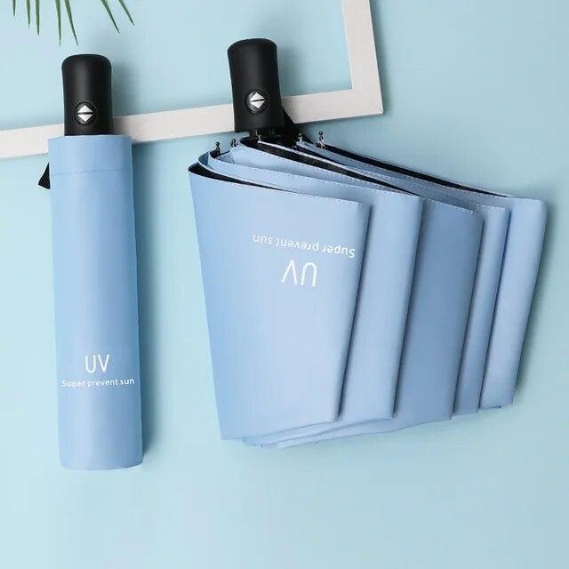 8-спицевый дорожный зонт от солнца и дождя, ветрозащитный, многоцветный, автоматически открывающийся и закрывающийся дорожный зонт