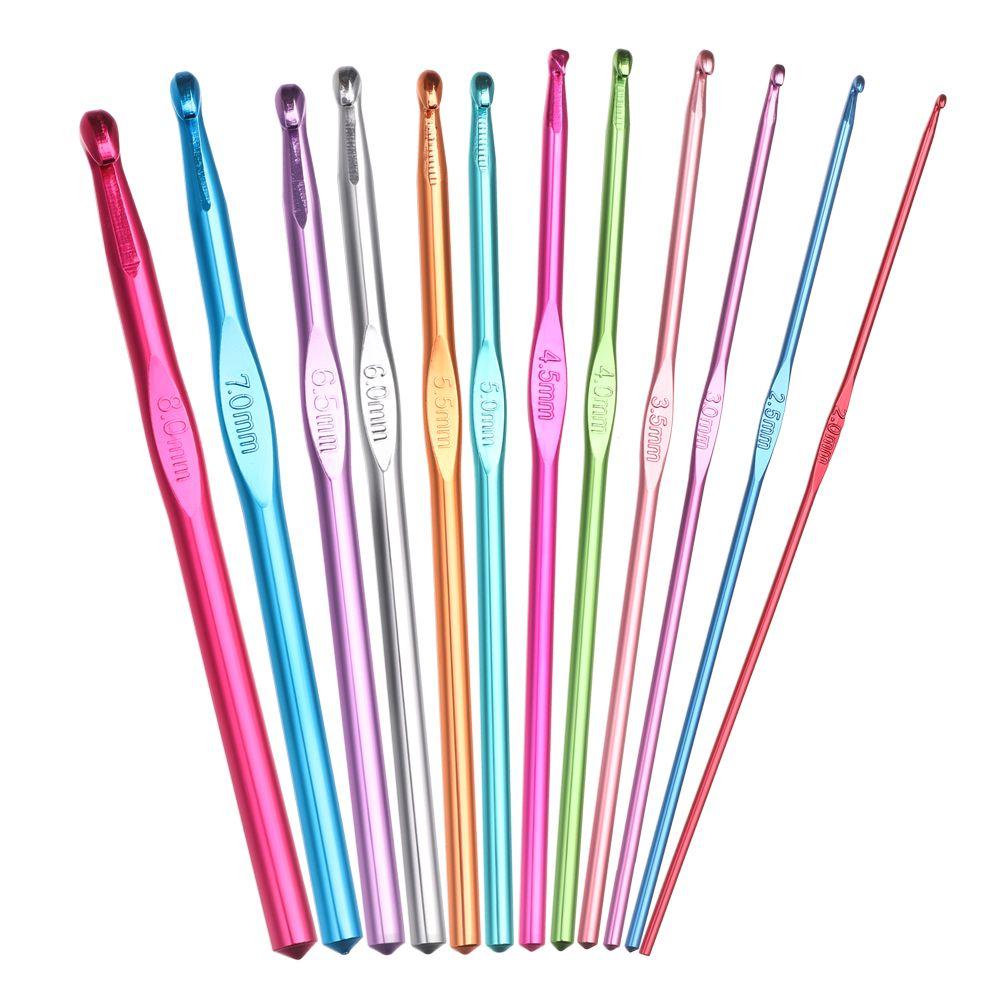 Household Handmade Aluminum Sewing Accessories Crochet Needles Knitting Needle Knitting Crochet