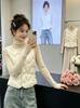 Autumn and winter new down cotton vest women's short warm inner V-neck sleeveless vest slim-fitting vest jacket