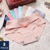 3Pcs Seamless Panty Set Underwear Female Comfort Intimates Fashion Female Low-Rise Briefs 10 Colors Lingerie