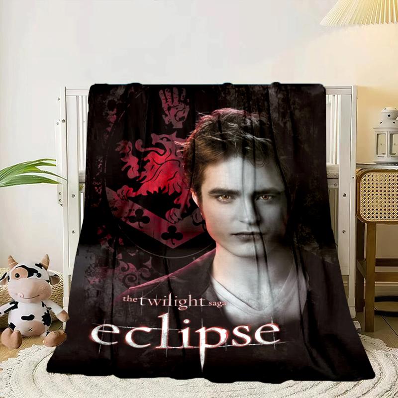 Eclipse Twilight vampire Blanket Flannel Blanket for bed, sofa, Camping, Hiking, Picnic Essentials, gift for family Fan gifts