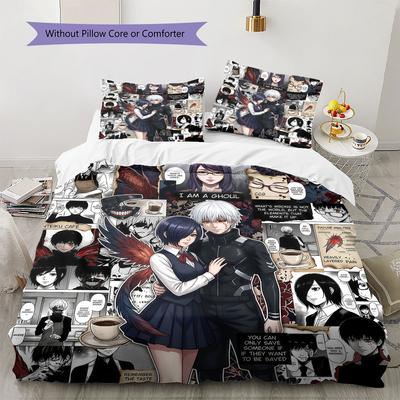 Tokyo Ghoul Постельное белье с пододеяльником Детский комплект постельного белья, Очень большой размер, Праздничный подарок, Доступны различные размеры -HE147