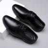 Fashion Genuine Leather Men Business Casual Shoes Luxury Brand Derby Shoes Soft Soled Formal Dress Shoes Pointed Wedding Oxford Footwear