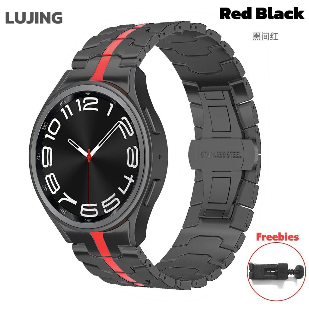 Stainless Steel Strap for Samsung Galaxy Watch 7 6 5 4 Classic 47mm 43mm 42 46mm 45mm No Gaps Metal Band 40mm 44mm Link Bracelet