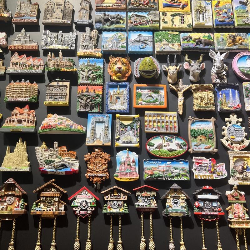 Spain Italy Switzerland Landscape Architecture Fridge Magnets Tourist Souvenir Refrigerator Magnetic Stickers Magnet Home Decoration