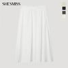 [She S miSS] Linen Blend Banding Long Skirt SwwSkp22100