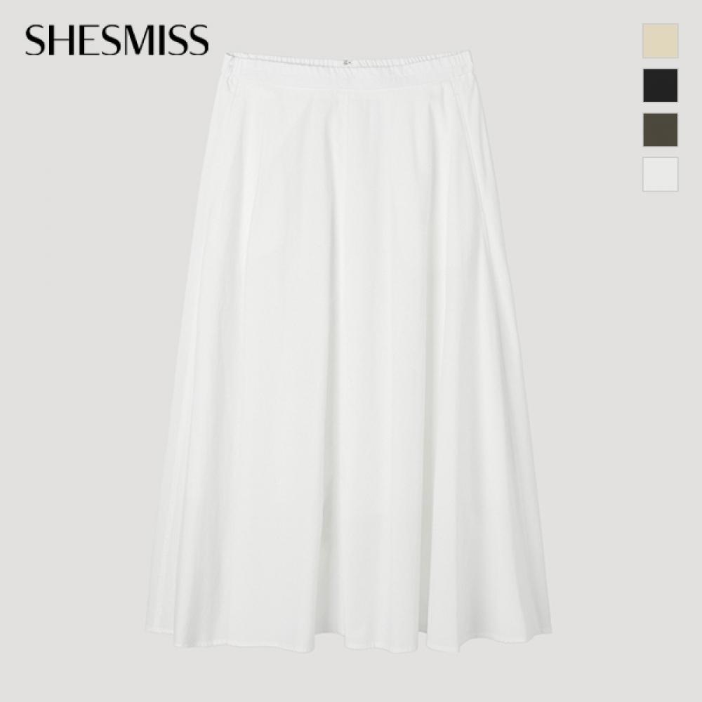 [She S miSS] Linen Blend Banding Long Skirt SwwSkp22100