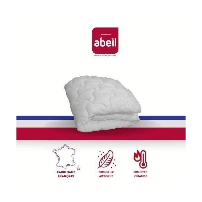 ABEIL Couette chaude Douceur Absolue 240x260 cm blanc