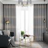 Плотные шторы в скандинавском стиле, простая гостиная, спальня, дом, изоляция, эркер, карниз для штор