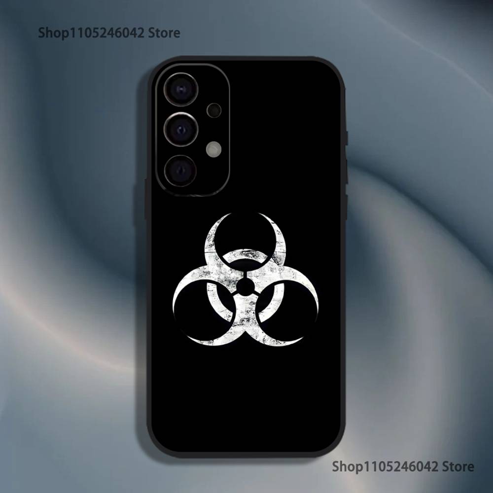B-Biochemical C-Crisis Symbol Phone Case For Samsung S26,S25,S24,S21,S22,S23,S30,Ultra,S20,Plus,Fe,Lite,5G Black Cover