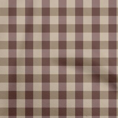 Хлопчатобумажная гибкая коричневая ткань для шитья в клетку, напечатанные во дворе принадлежности для шитья одежды своими руками, 40 дюймов